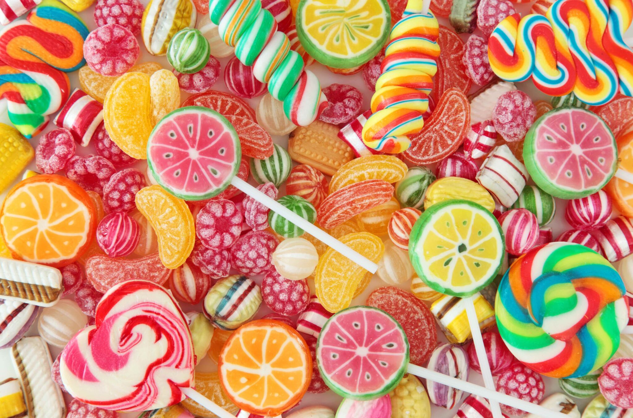 Mixed colorful fruit bonbon Mixed colorful fruit bonbon close up